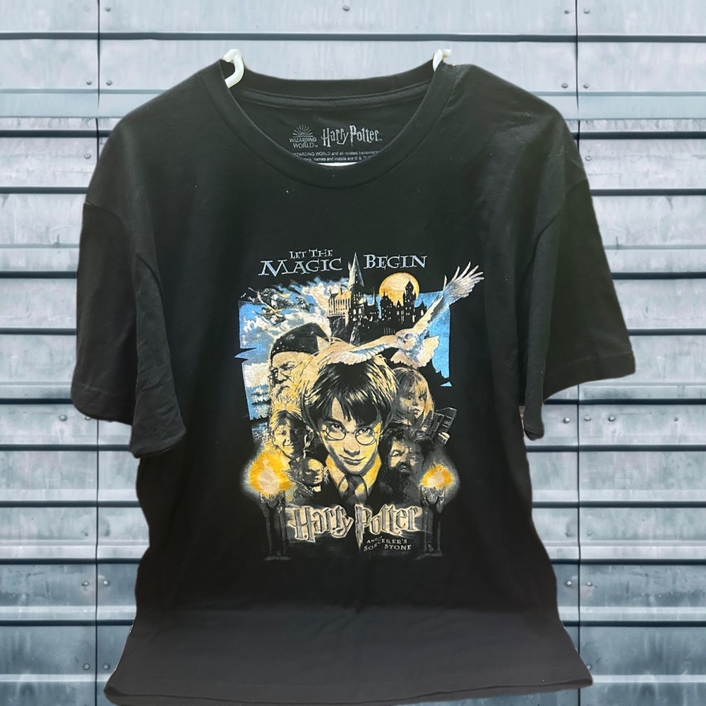 Men’s Harry Potter Black Graphic T-Shirt size L